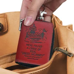キーケース スマートキー リトルミイ 車 （ キーレスキーケース キーカバー キーポーチ クリア窓付き MOOMIN キャラクター ボタン操作可能 キーリング付き コンパクト ナスカン付き ゴムベルト付き 鍵 かぎ かわいい ）)