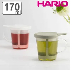 ハリオ ワンカップティーメーカー 170ml 耐熱ガラス OCT-1 （ HARIO 食洗機対応 ティーカップ マグカップ フィルター付き 1人用 ストレーナー付き 取っ手付き 紅茶 お茶 ティー 1杯分 1人暮らし キッチン用品 キッチン雑貨 おしゃれ ）)のサムネイル