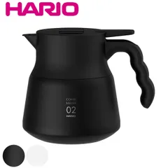 ハリオ ポット 保温ステンレスサーバー PLUS V60 600ml ステンレス VHSN-60 （ HARIO コーヒーポット コーヒーケトル 保冷 保温 真空断熱構造 アタッチメント付き 広口 洗いやすい コーヒー 珈琲 紅茶 おしゃれ ） )のサムネイル