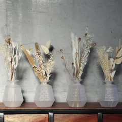 花瓶 LUMP SUGAR ガラス （ フラワーベース 花びん 花器 ベース ミニ 一輪挿し オブジェ 花 花入れ 生花 卓上 ドライフラワー 野草 グリーン インテリア おしゃれ すりガラス フロスト ） )