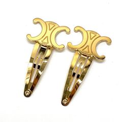美品 現行 セリーヌ トリオンフ ヘアクリップ 髪留め べっ甲 - メルカリ