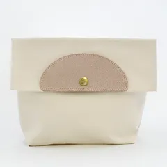 THE CANVET UNIVERSAL POUCH ポーチ （ クラッチバッグ レディース メンズ おしゃれ 小物入れ 帆布 本革 ポケット付き マチ付き 日本製 軽量 革 綿 インナーバック 小物収納 ハンドメイド ）)