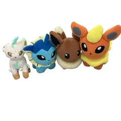 199990 ポケモンセンター ぬいぐるみ イーブイ シャワーズ ブースター リーフィア 4点まとめ売り