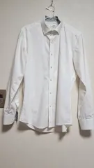 白 長袖シャツ 100