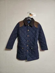 ポロラルフローレン キッズ キルティング ジャケット ネイビー S(7)