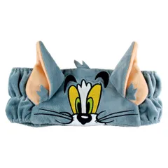 ヘアバンド トムとジェリー トム （ トム＆ジェリー 髪留め 汗止め 洗顔 マスコット バス用品 ヘアターバン ヘアアクセ なりきり かわいい キャラグッズ ）)