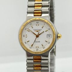稼働/極美品 ロンジン Flagship コンビ レディース 腕時計 デイト