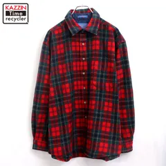 90s USA製 vintage PENDLETON チェック柄 ウール 長袖シャツ メンズ 表記XLサイズ