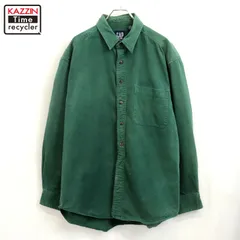 90s vintage GAP 無地 長袖シャツ メンズ 表記XLサイズ
