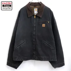 00s Carhartt BLK 裏地ブランケット デトロイト ダック ジャケット メンズ 表記XXXXLサイズ