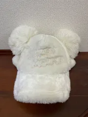 Disney  ディズニー　ミッキー　ミッキーマウス 耳付き　ホワイト　キャップ