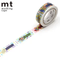 マスキングテープ mt PEZ PEZとパターン 15mm×7m （ マステ カモ井 カモ井加工紙 貼ってはがせる シール ステッカー エムティー ラッピング 手帳 デコレーション アレンジ おしゃれ 文房具 リメイク 手帳デコ ノート ）)