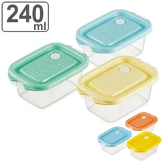 保存容器 レリーフランチBOX 240ml 3個セット キャラクター （ スヌーピー フードコンテナ 3個 セット 日本製 抗菌 プラスチック 密閉 食品 保存 容器 おかず入れ レンジ対応 ） )のサムネイル