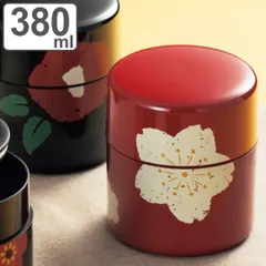茶筒 380ml 朱桜 黒椿 HAKOYA （ おしゃれ 日本製 かわいい お茶 和風 お茶容器 茶葉容器 保存容器 保存缶 茶缶 お茶缶 キャニスター 保存 容器 茶 茶葉 茶葉保存 お茶葉保存 お茶葉容器 お茶っぱ入れ ） )のサムネイル
