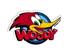 ウッディー・ウッドペッカー ステッカー アメリカン キャラクター アメリカ かわいい おしゃれ かっこいい Woody Woodpecker ダイカットミニステッカー ロゴ＆FACE 