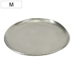 santolina アルミラウンドトレー Ｍ ハンドメイド （ サントリナ トレイ トレー シルバー 小物入れ アクセサリートレー アクセサリートレイ 指輪 ピアス 丸 収納 イヤリング 鍵置き 小物トレイ おしゃれ 卓上 玄関 小物 小物置き ）)