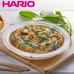 ハリオ パイ皿 20cm 耐熱ガラス （ HARIO 食洗機対応 電子レンジ対応 オーブン対応 タルト皿 耐熱食器 オーブンウェア パイ タルト グラタン ラザニア キッシュ お菓子作り オーブン料理 お手入れ 簡単 おしゃれ ）)のサムネイル