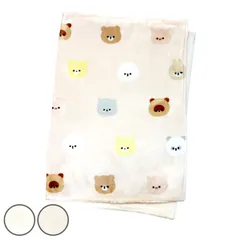 ブランケット モフモフレンズ 総柄 70x100cm フランネル 裏ボア （ 毛布 ひざ掛け 膝掛け あったか かわいい アニマル 動物 洗える 洗濯機 秋 冬 グッズ 省エネ 節電 ） )