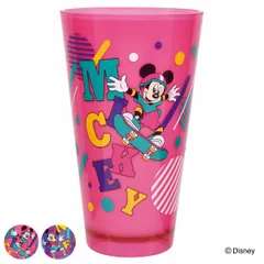 タンブラー 620ml ミッキーマウス ミニーマウス プラスチック （ コップ カップ キャラクター 軽い 割れにくい プラスチック製 子ども 子ども用食器 ミッキー ミニー かわいい ） )