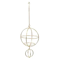 in bloom ラウンドオーナメント 2連 アイアン オーナメント （ インブルーム ハンギング 飾り ディスプレイ おしゃれ 吊り下げ 壁飾り ハンドメイド 壁 天井 リビング 玄関 インテリア 雑貨 フック エアープランツ ）)