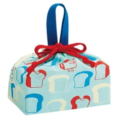 巾着 ランチ巾着 パンどろぼう （ ぱんどろぼう 弁当袋 お弁当袋 給食袋 巾着袋 ランチバッグ 子供 お弁当箱 日本製 弁当箱 弁当 給食 袋 弁当巾着 マチ 小物入れ 幼稚園 保育園 キッズ ）)