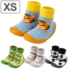 ファーストシューズ ベビー 11cm ソックスシューズ XS キャラクター アニマル （ ベビーシューズ トレーニングシューズ 赤ちゃん 子ども 動物 恐竜 かわいい ルームシューズ ソックス 靴下 男の子 女の子 出産祝い プレゼント ） )