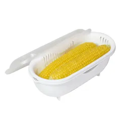 とうもろこしメーカー 電子レンジ調理器 レンジで出来ちゃう さつまいもメーカー （ 電子レンジ 蒸調理器 蒸し器 スチーマー ロング レンジ調理 日本製 電子レンジ料理 レンジ調理器 スリム 蒸す ヘルシー 下ごしらえ 調理容器 ）)のサムネイル