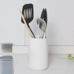 キッチンツールスタンド ブランキッチン 磁器製 （ キッチンツールホルダー ツールスタンド ツールホルダー キッチンツール収納 調理道具 収納 磁器 キッチンツール スタンド お玉 フライ返し 菜箸 入れ 調理道具立て ）)のサムネイル
