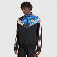 【送料無料・匿名配送】Sサイズ adidas Originals アディダスオリジナルス マンチェスターユナイテッド 25/26 × ストーン・ローゼズ コラボ トラックジャケット ジャージ 黒（ブラック） 新品 正規品 並行輸入 日本未発売