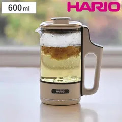 ハリオ ティーメーカー 600ml 耐熱ガラス （ HARIO 電気ケトル ティーポット 電気ポット ケトル 健康茶 オリジナル ティータイム 保温 時間 温度設定 煮出し 簡単操作 おしゃれ ）)のサムネイル