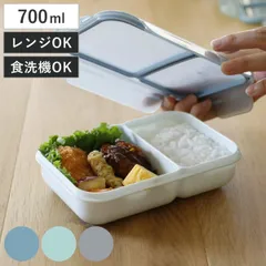 弁当箱 汁漏れしにくい弁当箱 抗菌ライスボーイ 1段 700ml （ お弁当箱 抗菌 ライスボーイ 4点ロック レンジ対応 食洗機対応 ランチボックス 抗菌加工 食洗機OK レンジOK ロック式 仕切り付き 一段 仕切り弁当箱 シンプル お弁当 ） )のサムネイル