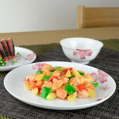 皿 桜 ラウンドプレート 23cm ボーンチャイナ 食洗機対応 （ お皿 プレート 食器 さくら 電子レンジ対応 磁器製 ）)