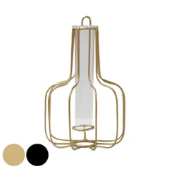 花瓶 ワイヤーベース ベース welms （ フラワーベース 花びん 花器 アイアン ガラス 吊り下げ 卓上 2way 花ビン スタンド アイアンフレーム 硝子 がらす 一輪挿し ハンギング 壁掛け ） )