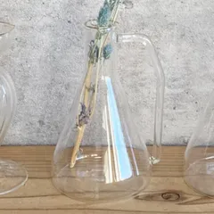 花瓶 フラスコベース フラワーベース クリア welms （ 花びん 花器 ベース 一輪挿し ガラス フラワー 花 飾る 植物 切花 花束 ドライフラワー 野草 インテリア おしゃれ 卓上 ガラス製 透明 フラスコ型 フラスコ ）)