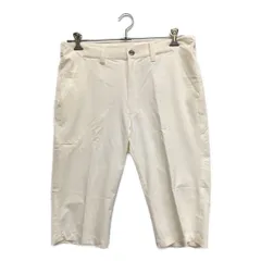 中古 メンズ ブリヂストンゴルフ BRIDGESTONE GOLF ハーフパンツ LL ホワイト 白 Dカン付き 薄手