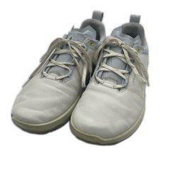 中古 エコー ecco ゴルフシューズ EU44 27.5cm ホワイト Biom H4