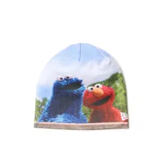 NEWERA (ニューエラ) ベーシック ビーニー SESAME STREET セサミストリート プリント エルモ クッキーモンスター ニット帽 ビーニーキャップ フリーサイズ 【MB】