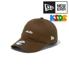 NEWERA (ニューエラ) キッズ キャップ Youth 9TWENTY Script Logo スクリプトロゴ 子供 ロゴキャップ ウォルナット ハンドウォッシャブル 【MB】