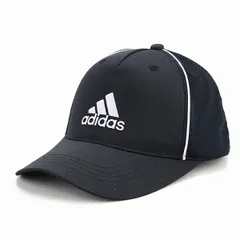 adidas (アディダス) 快適 ツイル キャップ 帽子 メンズ オールシーズン メッシュキャップ スポーツ 大きいサイズ 黒 ブラック × ホワイト 【TB】