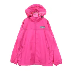 美品 OUTDOOR アウトドア ワンポイントロゴ 長袖 薄手 ウインドブレーカー LL ピンク フーディー レディース 古着のサムネイル