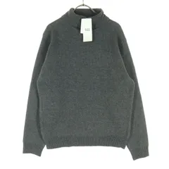 未使用 nano universe ナノユニバース 長袖 タートルネック ニット M グレー メンズ 古着