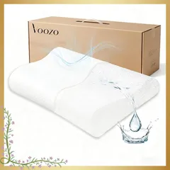 Voozo まくら ファイバーピロー 高反発硬め 2 段階高さ調整 耐圧分散 寝返りしやすい 抗菌防臭 通気性良好 仰向け 横向き 首の痛み緩和 安眠快眠 丸洗い可能(硬さふつう【硬さ★★☆】) 1のサムネイル