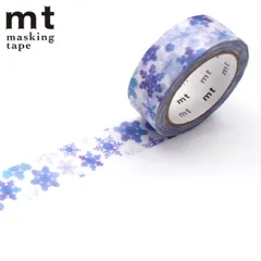 マスキングテープ mt まるいちきゅう 雪の結晶 15mm×7m ( マステ カモ井 カモ井加工紙 貼ってはがせる シール ステッカー エムティー ラッピング 手帳 デコレーション アレンジ おしゃれ 文房具 リメイク 手帳デコ ノート ))のサムネイル