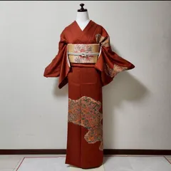 正絹　訪問着　フルセット　４点 袷　卒業式　入学式　S〜Ｌ　カ②-1