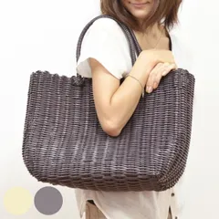 かごバッグ カゴバック ストローバッグ L ビニール （ カゴバッグ かごバック トートバッグ プラスチック製 カゴ 籠 バスケット 手提げ ） )