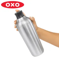 OXO カクテルシェーカー ステンレス製 グッドグリップス ( オクソー シェーカー シェイカー カクテル バーテンダー 食洗機対応 700ml カクテルシェイカー パッキン付き ストレーナー付き バー用品 カクテルツール ))のサムネイル