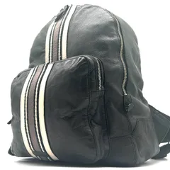 COLE HAAN コールハーン ALDRICH BACKPACK リュックサック バックパック ブラック レザー A4収納 大容量 ストライプデザインのサムネイル