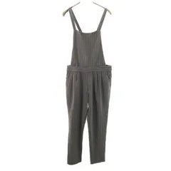 IENA SLOBE イエナ スローブ ストライプ柄 2WAY サロペット 36 グレー オーバーオール レディース 古着