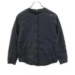 MUJI 無印良品 インナー ダウンジャケット M ネイビー レディース 古着