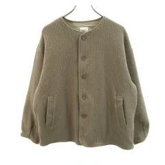 URBAN RESEARCH DOORS アーバンリサーチドアーズ キルト ノーカラージャケット M カーキ レディース 古着